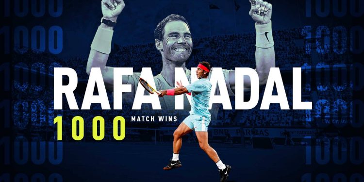Spanish Tennis Player Rafael Nadal Claims 1000th Win in His Career