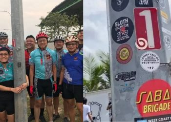 Cyclists Can Vandalise Legally at this Tuas Lamp Post