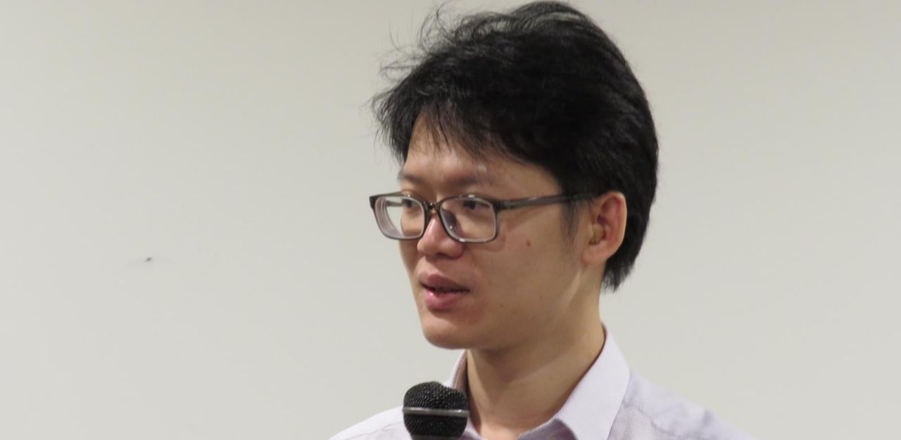 Co-founder of Homeless Hearts in Singapore Abraham Yeo at the first Homelessness Symposium held by the organisation, in December 2018