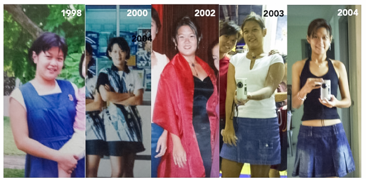 Cheryl Tay over the years body positivity