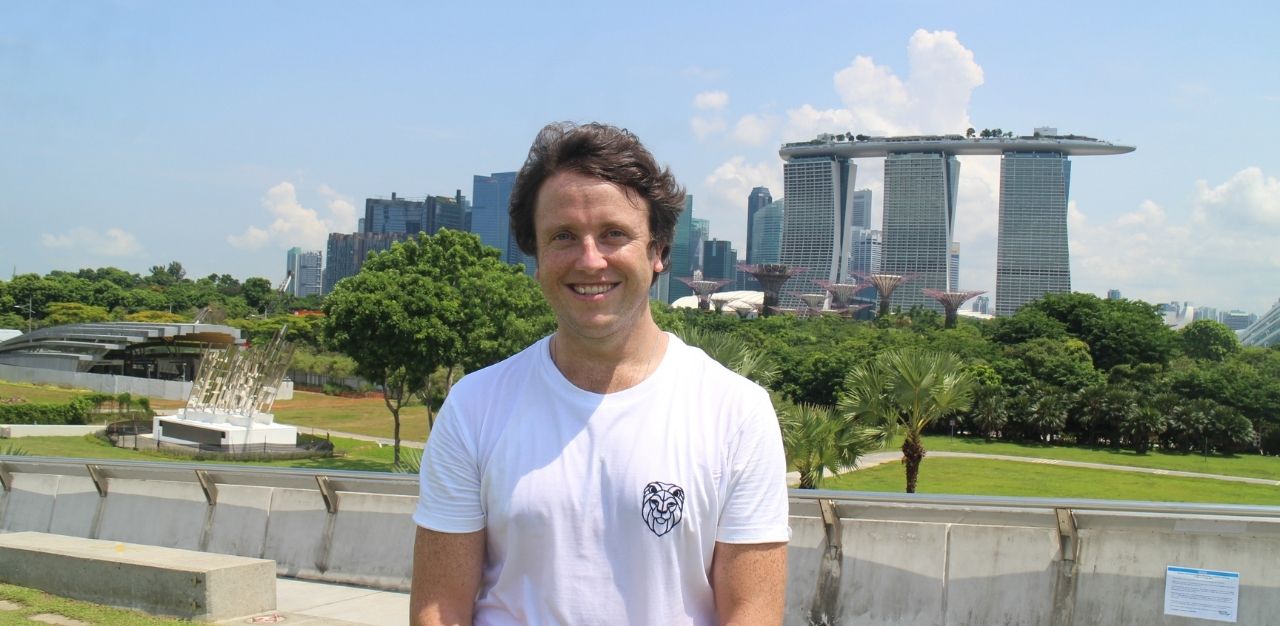 ICW brent Folan at the Marina Barrage, Singapore