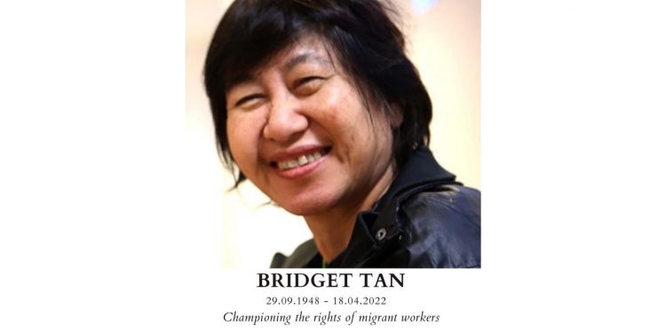 Champion of migrant workers Bridget Tan dies
